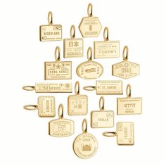 Solid Gold Mini Charm, Passport Stamp: Hong Kong (SHIPS JUNE) - JET SET CANDY  (1720168382522) Travel Bracelet, Solid Gold Charms, Passport Stamps, Travel Charms, Mini Charm, Candy Shop, Dream Jewelry, Jewelry Inspo, Gold Charm