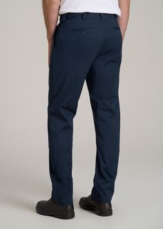 About Our LJ Stretch Twill Work Pants for Tall Men We know how hard it is to find long inseam pants, especially ones with style. That’s why we’ve created these pants for tall men. They’re tailored specifically for guys from 6’3 to 7’1, so they have an extra-long inseam for extra-long legs. Perfect for wearing from the office to the workshop, these men’s tall pants are elevated yet functional. They’re made with a durable tri-blend that’s infused with stretch and naturally wrinkle-resistant. The t Blue Slim Fit Pants With Welt Pockets, Slim Fit Elastane Pants With 5-inch Inseam, Blue Stretch Pants With 5-inch Inseam, Stretch Tapered-leg Chinos With Pockets, Athleisure Summer, Scrubs Dress, 4-way Stretch Straight Leg Chinos With Pockets, Cozy Sleepwear, Tall Pants