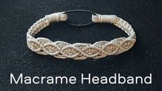 the macrame headband is made from two strands of yarn