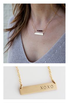 Valentine's Day Gifts, Personalized Bar Necklace, Personalized Nameplate Necklace, Gold Bar Necklace for Her, Gift for Her, Gold Bar, Silver Bar,LEILA Bar Necklace Custom Name Necklace For Mother's Day, Custom Name Rectangular Necklace For Anniversary, Minimalist Personalized Bar Necklace As Gift, Minimalist Customizable Nameplate Bar Necklace, Gold Hand Stamped Nameplate Necklace, Everyday Custom Nameplate Bar Necklace, Customizable Nameplate Bar Necklace As Gift, Personalized Gold Bar Necklace As Gift, Custom Name Necklaces With Rectangular Pendant For Personalized Gift