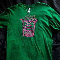 Never Worn Before Urban Outfitters T-Shirt. Great Condition, Lime Green Long Sleeve With Hot Pink Phrasing. Urban Outfitters Tshirt, Urban Outfitters T Shirts, Tops Long Sleeve, Green Long Sleeve, Urban Outfitters Tops, Lime Green, Hot Pink, Urban Outfitters, Colorful Shirts