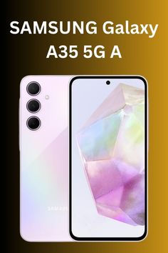 the new samsung galaxy a355 5g smartphone is shown in white and pink