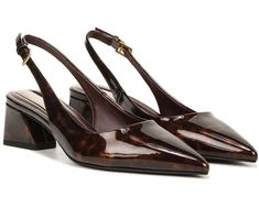 Franco Sarto Racer | Zappos.com Trendy Ankle Strap Slingback Pumps For Work, Trendy Slingback Heels For Work, Patent Leather Slingback Pumps With Buckle And Block Heel, Patent Leather Slingback Pumps With Buckle Closure, Brown Slingback Pumps With Buckle For Work, Trendy Leather Slingback Pumps With Ankle Strap, Trendy Block Heel Slingback Pumps For Formal Occasions, Leather Slingback Pumps For Fall, Trendy Formal Slingback Pumps With Block Heel