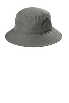 Port Authority ® Outdoor UV Bucket Hat - STERLING GREY - S/M | Port Authority Outdoor UV Bucket Hat in Sterling Grey Size Small/Medium | polyester/nylon Casual Waterproof Solid Color Sun Hat, Solid Color Breathable Bucket Hat For Outdoor, Breathable Solid Bucket Hat For Outdoor, Waterproof Solid Color Bucket Hat For Outdoor, Waterproof Solid Bucket Hat For Outdoor Activities, Solid Color Packable Bucket Hat For Travel, Solid Color Curved Brim Bucket Hat For Hiking, Solid Color Bucket Hat For Hiking, Solid Curved Brim Bucket Hat For Hiking