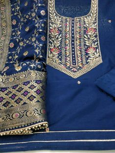 Item Overview ATHARVA Hand Embroidery Salwar Kameez/Navy Blue Chanderi Silk/Banarsi Silk Meenakari Dupatta/Custom Stitch Unstitch/Patiala/Anarkali/Gift Dno. CH1689 Fabric: * Shirt - Chanderi Silk- Hand Embroidered Neck - Red- 2.5 Mts - Beautiful Hand Embroidery * Dupatta: Banarsi Dola Silk Meenakari Dupatta- 2.5 Mts- Latkans Tassels * Bottom Santoon Silk 2.5 Mts. Heavy Quality/ Stitched without lining Excusive Hand Embroidered Party Wear Punjabi Suit. Customization: * Fabrics Customization: Desi Blue Raw Silk Anarkali Set For Diwali, Indigo Chanderi Salwar Kameez With Zari Work, Indigo Salwar Kameez With Resham Embroidery, Indigo Embroidered Straight Kurta, Embroidered Indigo Straight Kurta, Embroidered Straight Kurta In Indigo, Traditional Indigo Sets With Dupatta, Indigo Salwar Kameez With Dupatta For Navratri, Navratri Indigo Salwar Kameez With Dupatta