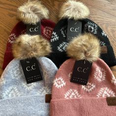 Our McCall beanie is so soft and stylish with 4 colors to choose from. It features a pom and an unlined inside. It will be hard to choose just one color! Size: one size fits most Material: 50% Acrylic/30% Wool/20% Nylon Winter Beanie With Pom Poms, Winter Hat With Pom Poms For Cold Weather, Casual Winter Beanie With Pom Poms, Casual Winter Hats With Pom Poms, Cold Weather Beanie With Pom Poms, One Size Winter Beanie For Fall, Casual Beanie With Pom Poms, One Size Beanie For Winter Cold Weather, One Size Beanie For Winter