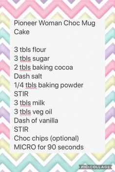 a recipe card with the instructions for baking