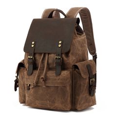 Color: Coffee Cool Backpacks For Men, Travel Baggage, Laptop Travel Bag, Laptop Travel, Computer Backpack, Make Money Now, Men's Backpack, Mountaineering, Outdoor Woman