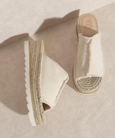 Slip them on and off for a summer style that goes with everythingUpper Material:Textile UpperInsole Material:Espadrille insoleSole or Heel Material:EspadrillesShaft Height: -Heel Height: 2.25"The front platform:1.5" Types of closures: slip onCircumference of shoe opening: -Bottom of the sole: 5"SPRING, BEACH, RELAXED, CASUAL, EASY, LAZY, STRAW, JUTE, BRAID, CANVASMade In: Imported White Jumpsuit Dress, Ballerina Pumps, Espadrilles Platform, Platform Espadrilles, Denim Accessories, Espadrille Sandals, Sneaker Heels, Pump Sandals, Sandal Espadrille