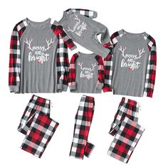 PRICES MAY VARY. Polyester & Spandex Pull On closure Festive, Holiday-Inspired Design. This matching family pajama set features classic letter printed in long-sleeved tops and stretch pants with pocket, make these Pj's perfect for perfect for Christmas festivities. Soft and Comfortable. Matching Christmas PJs made from a soft and long-lasting material. It's excellent elasticity for perfect fit, skin-friendly, breathable, comfortable and soft wearing, easy-to-clean and stain resistant. Perfect ho Family Matching Christmas Cotton Sets, Christmas Cotton Sets, Christmas Cotton Home Sets, Winter Letter Print Loungewear Sets, Relaxed Fit Long Sleeve Christmas Sleepwear, Relaxed Fit Long Sleeve Sleepwear For Christmas, Long Sleeve Letter Print Tops For Pajama Party, Long Sleeve Tops With Letter Print For Pajama Party, Family Matching Letter Print Loungewear Sets