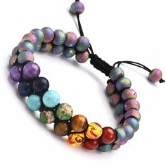 Experience the fusion of style and spirituality with our Colorful Stone Volcanic Rock Yoga Energy Bracelet. This unique boho bracelet combines volcanic rock and vibrant stones, offering a perfect blend of aesthetic appeal and mystical energy. Crafted from high-quality amber, colorful agate, and turquoise stones, it provides durability and a touch of exotic elegance. Adjustable Friendship Bracelet With 108 Beads, Adjustable Spiritual Wristband With Round Beads, Turquoise Healing Bracelet With 108 Beads, Spiritual Crystal Bracelet With 8mm Beads For Meditation, Adjustable Gemstone Beads Bracelet For Meditation, Adjustable Bracelets For Friendship, Adjustable Bracelet For Friendship, Adjustable Turquoise Beaded Bracelets In Holistic Style, Holistic Adjustable Round Beads Crystal Bracelet