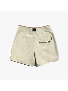 This is a casual and comfortable shorts that is made out of high quality cotton, nylon, and polyester blend fabric. With design detail of cropped length with tight fit, and side pockets, it gives a trendy and casual mood.- Color contrasting panel on the side- Minimal logo embroidery detail- Unique strap detail on the waist- Velcro pocket on the back Beige Cotton Cargo Shorts With Belt Loops, Khaki Bottoms With Built-in Shorts And Relaxed Fit, Beige Cotton Cargo Shorts With Patch Pockets, Sporty Beige Bottoms With Side Pockets, Beige Cotton Bermuda Cargo Shorts, Summer Khaki Shorts With Patch Pockets, Sporty Cotton Shorts With Belt Loops, Beige Cotton Bottoms For Outdoor, Beige Bermuda Bottoms With Side Pockets