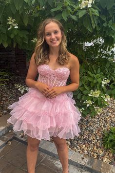 Cute A Line Sweetheart Organza Short Homecoming Dresses with Appliques VK24100709 – Vickidress Dresses With Appliques, Short Homecoming Dresses, A Line Cocktail Dress, Formal Dance, Prom Dresses Gowns, Short Homecoming Dress, Note Box, Organza Fabric, Homecoming Dresses Short