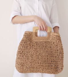 Buy Online High Quality, Unique Handmade Harajuku Style Straw Woven Top Handle Tote Bag - Elena Handbags Eco-friendly Straw Bag For Shopping With Top Carry Handle, Summer Square Satchel For Shopping, Summer Rectangular Satchel For Shopping, Summer Style Shopping Satchel, Handheld Beach Bag For Shopping, Square Beige Beach Bag With Braided Handles, Beige Woven Handheld Bag, Casual Woven Rectangular Bag, Beige Handheld Woven Bag