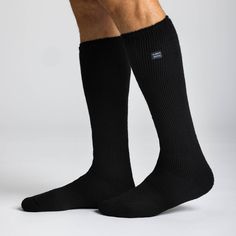 Keep feet warm on the coldest of days and pull on this pair of Always Warm by Heat Holders® socks, the ultimate thermal sock. Thick and chunky, Always Warm by Heat Holders® are made from a specially developed heavy bulk yarn which has extreme thermal qualities. With long pile cushioning, these thermal socks will help keep feet fully comfortable and supported. The inside of each sock has been intensively brushed that not only feels sensationally soft but also traps warm air close to the skin keep Thermal Socks, Black 7, Crew Socks, Socks, Heat, Yarn, Skin, Heels, Black