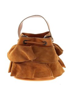 Cubanas Leather Bucket Bag Size: One Size Bags - used. No Fabric Content | Cubanas Leather Bucket Bag: Orange Bags Orange Bags, Orange Bag, Leather Bucket Bag, Leather Bucket, Orange Leather, Bucket Bag, Women Handbags, Handbags, Orange