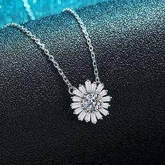 Elevate your style with these stunning Sunflower pendant necklaces crafted in 925 Sterling Silver. Perfect for occasions like Valentine's Day, Mother's Day, weddings, and more, these necklaces are handmade with love and feature exquisite prong settings. ✨💎 #SunflowerNecklace #SterlingSilver #SimulatedDiamonds #JewelryLovers #SpecialOccasions  #MothersDay #Anniversary #ValentinesDay #Engagement #Graduation #Wedding #Christening #Birthday #Christmas #eBay #eBayStore #eBaySeller #UnitedStates Ballerina Necklace, Daisy Charm, Sunflower Pendant, Sunflower Necklace, Daisy Necklace, Cluster Necklace, Necklace Craft, Wedding Jewellery Necklace, Floral Necklace