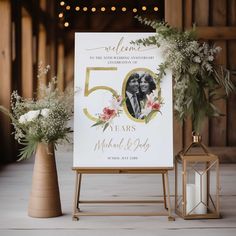 Welcome guests to your 50th Wedding Anniversary with our elegant Golden Wedding Welcome Sign Poster, featuring a customizable photo to celebrate 50 years of love and commitment. 👉 𝗧𝗥𝗬 𝗧𝗛𝗘 𝗗𝗘𝗠𝗢 - 𝙘𝙪𝙩 𝙖𝙣𝙙 𝙥𝙖𝙨𝙩𝙚 𝙩𝙝𝙚 𝙗𝙚𝙡𝙤𝙬 𝙡𝙞𝙣𝙠 https://templett.com/design/demo/theprintnest/26089412,28214277,28214308,28214366 ⬆️TRY THE DEMO OUT NOW ✅ INSTANT ACCESS ✅ NO EXPIRATION DATE ✅ EDIT MOST WORDING/FONTS/COLORS ✅ PRINT AT HOME OR PROFESSIONALLY This listing is for an INSTANT D 50th Wedding Anniversary Welcome Sign, 50th Wedding Anniversary Party Ideas Decorations, 50 Th Wedding Anniversary Ideas, 50 Years Anniversary Decorations, 50 Year Anniversary Party Ideas, 50 Aniversario De Bodas Ideas, 50 Wedding Anniversary Party Ideas, 50 Anniversary Ideas Decoration, 50th Anniversary Decor