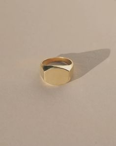 Unisex vintage inspired flat top Signet ring.  Unsure of your ring size? Stop into a local jewelry shop to have your fingers sized. Options: Sterling silver Gold Vermeil (14k gold over sterling silver) 14 Karat Gold (custom made to order, please allow 4-8 weeks)  Details: 6.7 grams Made with recycled metals Made in the Gold-colored Sterling Silver Engraved Open Ring, Gold-color Open Ring Engraved Sterling Silver, Gold-color Sterling Silver Engraved Open Ring, Gold Sterling Silver Engraved Open Ring, Timeless Brass Ring As Gift, Timeless Brass Ring Perfect For Gifts, Classic Open Ring In Brass, Timeless Brass Ring Perfect As A Gift, Timeless Brass Ring For Gift