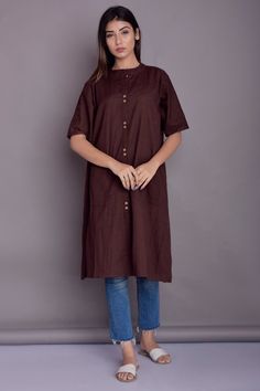 "Shirt dress for Women, Long Shirt for Women, Patch pocket shirt, Linen Washed Soft Shirt, Indian Kurta - Custom made by Modernmoveboutique >DESCRIPTION< - loose and roomy - patch pocket - elbow sleeve - made from Linen blend. The fabric is of medium weight (185 g). - the model is 172 cm high (regular XS - S) and is wearing size S. - color in the picture - COFFEE BEAN (Please choose any other color on the right). >COLOR< NOTE - The shirt is available in 25 colors. - We found out the Casual Half Sleeve Shirt Dress With Button Closure, Cotton Relaxed Fit Shirt Dress With Buttoned Pockets, Cotton Shirt Dress With Buttoned Pockets And Relaxed Fit, Cotton Button-up Shirt Dress With Rolled Sleeves, Short Sleeve Shirt Dress With Buttoned Pockets For Daywear, Relaxed Fit Cotton Shirt Dress With Buttoned Pockets, Short Sleeve Shirt Dress With Buttoned Pockets For Work, Casual Shirt Dress With Buttoned Pockets For Work, Cotton Short Sleeve Shirt Dress With Buttoned Pockets