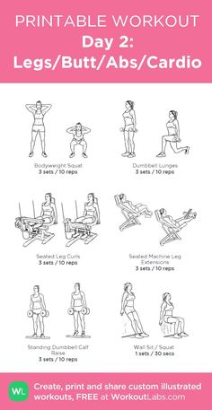 an exercise poster with instructions to do the same exercises for each person in this workout