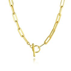 14K Yellow Gold Chain Necklace with Toggle 14k Yellow Gold Necklace, Classic Wedding Band, Yellow Gold Necklace, Yellow Gold Chain, Anniversary Bands, Gold Chain Necklace, Pendant Bracelet, Link Necklace, Gold Platinum