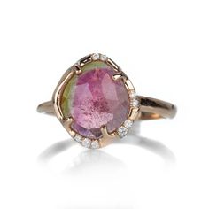 Sirciam Watermelon Tourmaline Aphenos Ring | Quadrum Gallery Human Hand, Watermelon Tourmaline, Summer Colors, Apricot, Tourmaline, Watermelon, Jewelry Box, Angeles, Take That