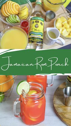 this is an image of jamaican rum punch