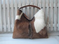 Trendy Brown Shoulder Bag With Animal Design, Brown Animal Design Shoulder Bag For Shopping, Leather Tote Shoulder Bag With Animal Design, Cow Hide Purses, Purse Casual, Office Documents, Work Planning, Western-themed Brown Leather Shoulder Bag, Cowhide Purse