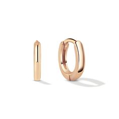 Tiny Rose Gold Huggie Hoop Earring Ear Stack, Hug You, Huggie Hoop Earrings, Dainty Earrings, Rose Gold Earrings, Gold Vermeil, Hoop Earrings, Rose Gold, Gold