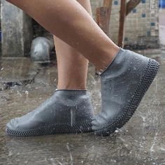 Description:100%New Brand High Quality！When raining,you must meet this situation that your shoes are nearly or exactly totally wet.With this situation,you are always annoyed about it and uncomfortable with your shoes.Therefore,you need a pair of shoe cover when it is raining to help you out of such situation.High quality of latex.Waterproof and anti-slip.Thickening and heightening design makes it more practical.Fashion and modern style looks individual.Elastic latex can be adjusted to your shoe size.1 pair of shoe cover only,other accessories demo in the picture is not included!Feature:Material: LatexPattern Type: PureDownload Measurement Shoes Covers, Water Rain, Shoe Cover, Rain Shoes, Waterproof Shoes, Rain Boot, Shoe Covers, Clean Shoes, Unisex Shoes