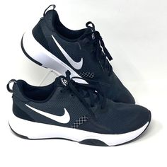 Brand New With Box, No Lid. 100% Authentic. Same Or Next Day Shipping Msrp: $85.00 Save Now! Keep The City On Lock In The Nike City Rep Tr Women's Training Shoe. With A Mesh & Synthetic Upper And Rear Pull Tab For Easy Entry, These Lace-Up Trainers Are Great For Navigating The City Streets Or Switching Between Sets In Your Next Gym Workout. The Cushioned Footbed Provides All-Day Comfort While The Rubber Traction Outsole Keeps Up With Lateral Movement And Different Surfaces. Check Out My Store Fo Black Low-top Training Sneakers, Black Low-top Sneakers For Training, Black Low-top Running Shoes For Gym, Black Running Shoes For Gym With Round Toe, Black Sneakers With Branded Insole For Gym, Black Running Shoes With Laces For Gym, Black Running Shoes With Rubber Sole For Gym, Nike Low Tops, Nike Blazer Low 77