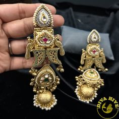 Zhoomar Jhumka Earring - Earring -925Silver Luxury Meenakari Jhumkas As A Gift, Long Earring, Jewellery Earrings, Jhumka Earrings, Fancy Jewelry, Fashion Jewelry Earrings, Fashion Jewellery, Long Earrings, Party Wedding