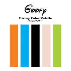 the color palette for goffp disney's color palette is multicolored