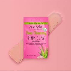 Nwt Que Bella Deep Cleansing Pink Clay Mud Mask With Oil Absorbing Natural Clays, Detoxifying Dead Sea Salt & Aloe Vera Extract 100% Vegan & Cruelty Free! Buy 2 Or More Beauty Items Get One For Free When You Bundle Clay Mud, Dead Sea Salt, Mud Mask, Aloe Vera Extract, Pink Clay, Dead Sea, Deep Cleansing, Skin Care Women, Beauty Items