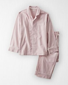 Dusty Rose Stripe Adult Women's Organic Cotton Button-Front Pajamas Set | carters.com Preemie Clothes, Cotton Pajamas Women, Cotton Pjs, One Piece Pajamas, Activewear Sets, Toddler Boy Outfits, Cotton Pyjamas, Kids Outfits Girls, Pajamas Set