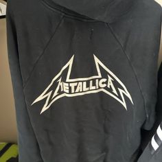 Fear Of God Men's Black Hoodie - Metallica Fear Of God Collection Two Hoodie This Is My Personal That I Bought Few Years Back But Not Wear It Much Lately Super Cool Spell Out Colorful Logo In The Back Some Normal Wear Throughout The Hoodie, 7/10 Condition, Really Well Taken Care Of Size Medium But Fits More Like A Large Comfortable Large At That Black Hoodie Men, Colorful Logo, Fear Of God, Logo Color, Colorful Hoodies, Super Cool, Black Hoodie, Metallica, Men Sweater