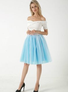 Fabric name: American nylon netMain fabric composition: nylon/nylonContent of main fabric components: 100%Skirt-shaped skirtSkirt length: long skirtColors: blue+white Dancing Bachelorette Party, Douyin Fashion, Womens Tulle Skirt, Tulle Tutu Dress, Tulle Skirt Black, Tulle Tutu Skirt, Baby Tees Y2k, Tulle Tutu, Dress For Short Women