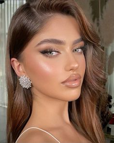 #glamorous #glam #makeup Wedding Guest Makeup, Glam Wedding Makeup, Prom Eye Makeup, Bridal Eye Makeup, Formal Makeup, Smink Inspiration, Glam Makeup Look, Makijaż Smokey Eye