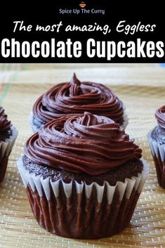 the most amazing eggless chocolate cupcakes