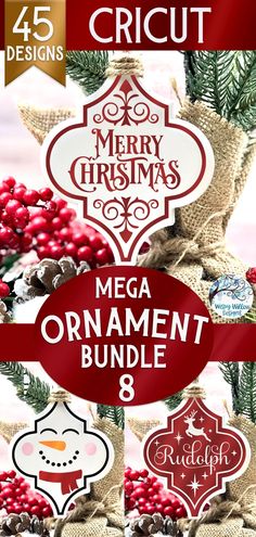 merry christmas ornament bundle 8