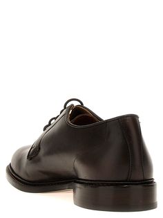 'Robert' lace-up shoes in shiny leather with non-slip rubber sole. Composition: 100% calfskin leather