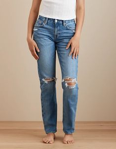 AE Stretch Curvy Ripped Straight Jean Cheap Distressed Straight Leg Jeans, Plus Size High Waste Straight Leg Jeans, Cheap Straight Leg Jeans For Big And Tall, Cheap Stretch Straight Leg Jeans, Straight Jeans Outfit, True Jeans, White Jeans Men, Athletic Fit Jeans, Jeans Clothes