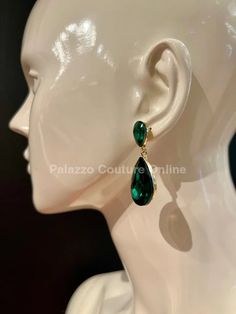 Teardrop Crystal Evening EarringsOrder ships within 24-48 hours or sooner (Monday-Friday) Belt Ring, Casual Beach Wear, Green Crystals, New Arrival Dress, Earring Necklace, Short Sets, Set Dress, Necklaces Bracelets, Crystals