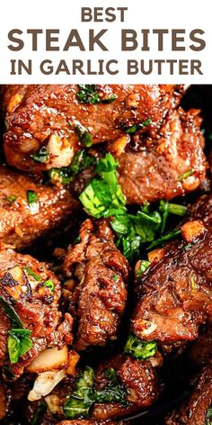 weeknight recipes inspo Best Garlic Butter, Steak Appetizers, Best Cut Of Steak, Garlic Butter Steak Bites, Beef Appetizers, Butter Steak Bites, Flexitarian Recipes, Best Beef Recipes