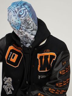 All over print placement may vary White Tigers, Off White Mens, Face Mask Black, Sport Swimwear, Sports Sweatshirts, White Tiger, Print Placement, Crossbody Messenger Bag, Sports Brands