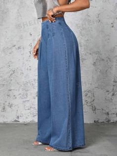 Wide Leg Denim Pants, Moda Denim, Plus Size Mini Dresses, Classy Casual Outfits, Classy Casual, Modest Fashion Outfits, Mode Inspo, Looks Chic, Plus Size Maxi Dresses