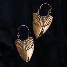 Shield Earrings handcrafted in India. Nickel Free Handcrafted with brass Ships out within 3–5 business days TRIBAL DESERT Ceremonial Brass Drop Earrings, Unique Brass Single Cartilage Earring, Ceremonial Pierced Brass Jewelry, Ceremonial Pierced Brass Earrings, Ceremonial Brass Earrings, Brass Drop Earrings For Festivals, Gold Colored Copper Earrings For Festivals, Unique Ceremonial Brass Earrings, Ceremonial Brass Jewelry For Pierced Ears