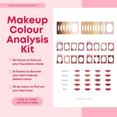 Discover Your Best Makeup Colours with Our Digital Colour Analysis Kit! Unlock the secret to your perfect foundation shades, makeup palette and lip colours with ease using our comprehensive Digital Colour Analysis Kit from the Korean Colour Analysis System. Whether you're new to colour analysis or a seasoned enthusiast, this kit simplifies the process of identifying your ideal makeup colours. ✨Product Highlights: 💕 Easy 3-Step Process: Follow our simple, step-by-step guide to identify your best Korean Colors, Ideal Makeup, Lip Colours, Skin Undertones, Colour Analysis, Foundation Shade, Warm Skin Tone, Template Png, Foundation Shades