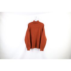 Vtg 70s Streetwear Mens Large Chunky Ribbed Knit Turtleneck Sweater Burnt Orange Mens Sweater Has pilling and fabric pulls Mens size Large Measurements are: 21.5 inches underarm to underarm 26 inches top to bottom Orange Acrylic US Shipping is FREE Canada is $15 and International is $24 Check out my other items in my store! J523 Brown Cotton Ribbed Sweater, Brown Ribbed High Neck Sweater, Casual Brown Ribbed Turtleneck, Casual Ribbed Brown Turtleneck, Retro Long Sleeve Tops With Ribbed Collar, Retro Long Sleeve Top With Ribbed Collar, Retro Winter Polo Sweater With Ribbed Collar, Retro Polo Sweater With Ribbed Collar For Winter, Vintage Brown Knit Top